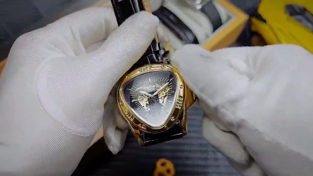 Amazon.com: Winner Fashion Mechanical Wrist Watch Triangle Racing