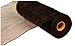 10 Inch x 30 Feet Deco Poly Mesh Ribbon - Chocolate Brown Non Metallic : RE1302C8