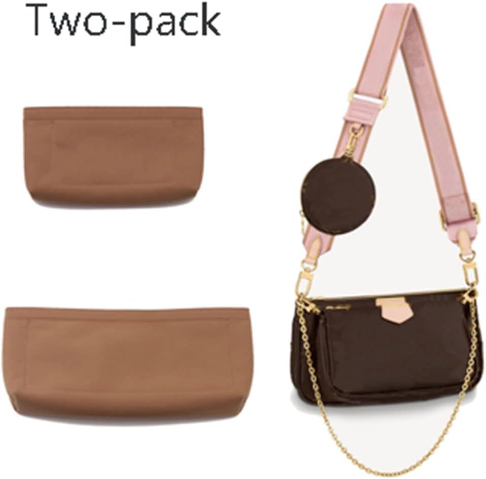 Lckaey Purse Organizer for Large Liner Compatible with Pochette Accessories​Pouch Inside Insert 3039-coffee2P