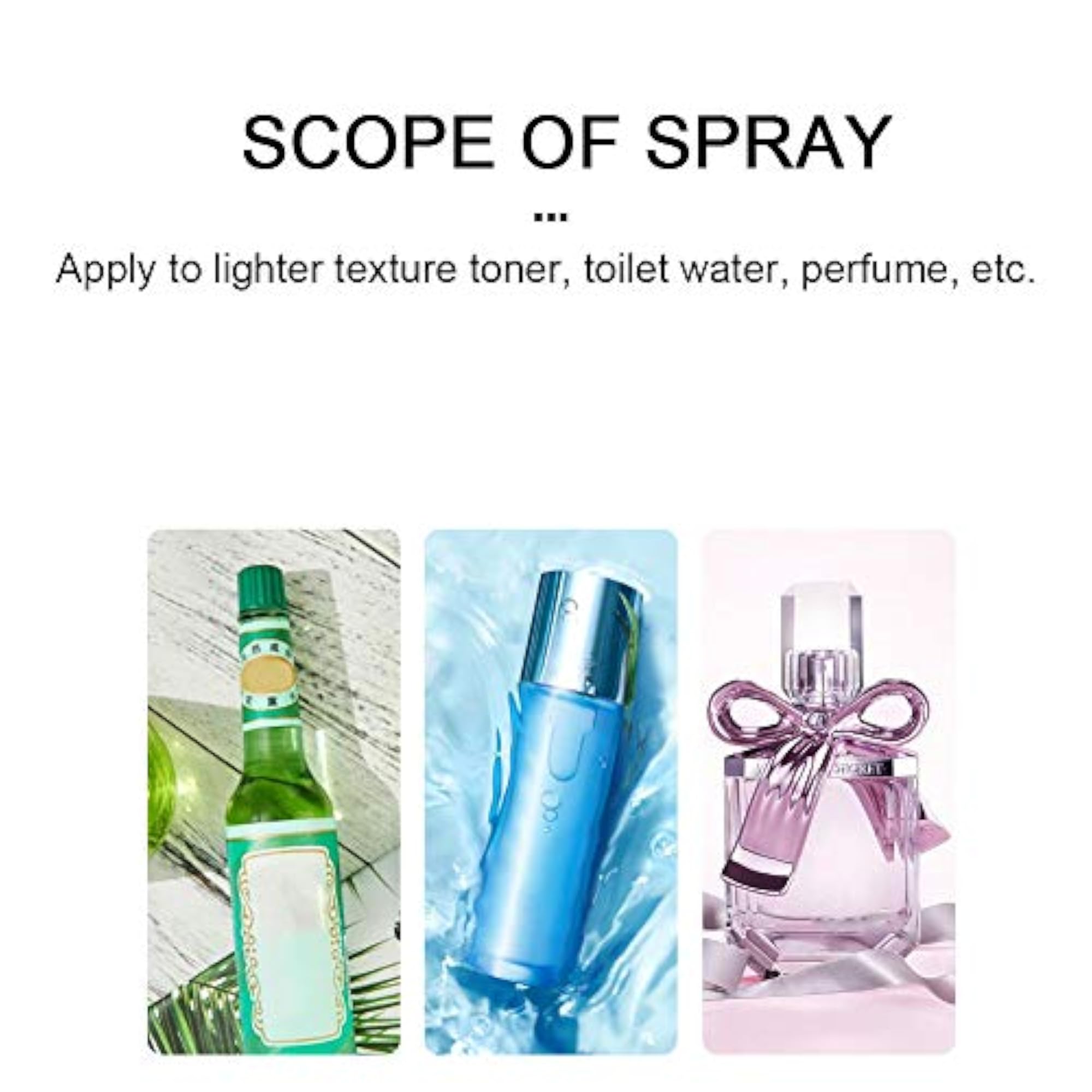 Empty Atomizer Bottle PP Portable Mist Spray Bottles