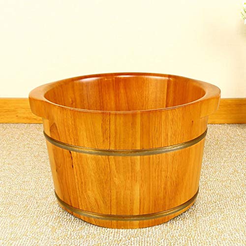 Balde de spa para pies de madera con masajeador miniatura 6