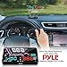 Heads Up Display HUD Screen - Universal 5.5’’ Car Head-Up Windshield Display w/Multi-Color Screen Projector Vehicle Speed, GPS Navigation Compass, Plug and Play w/Speed, Time, Altitude, Etc - Pyle