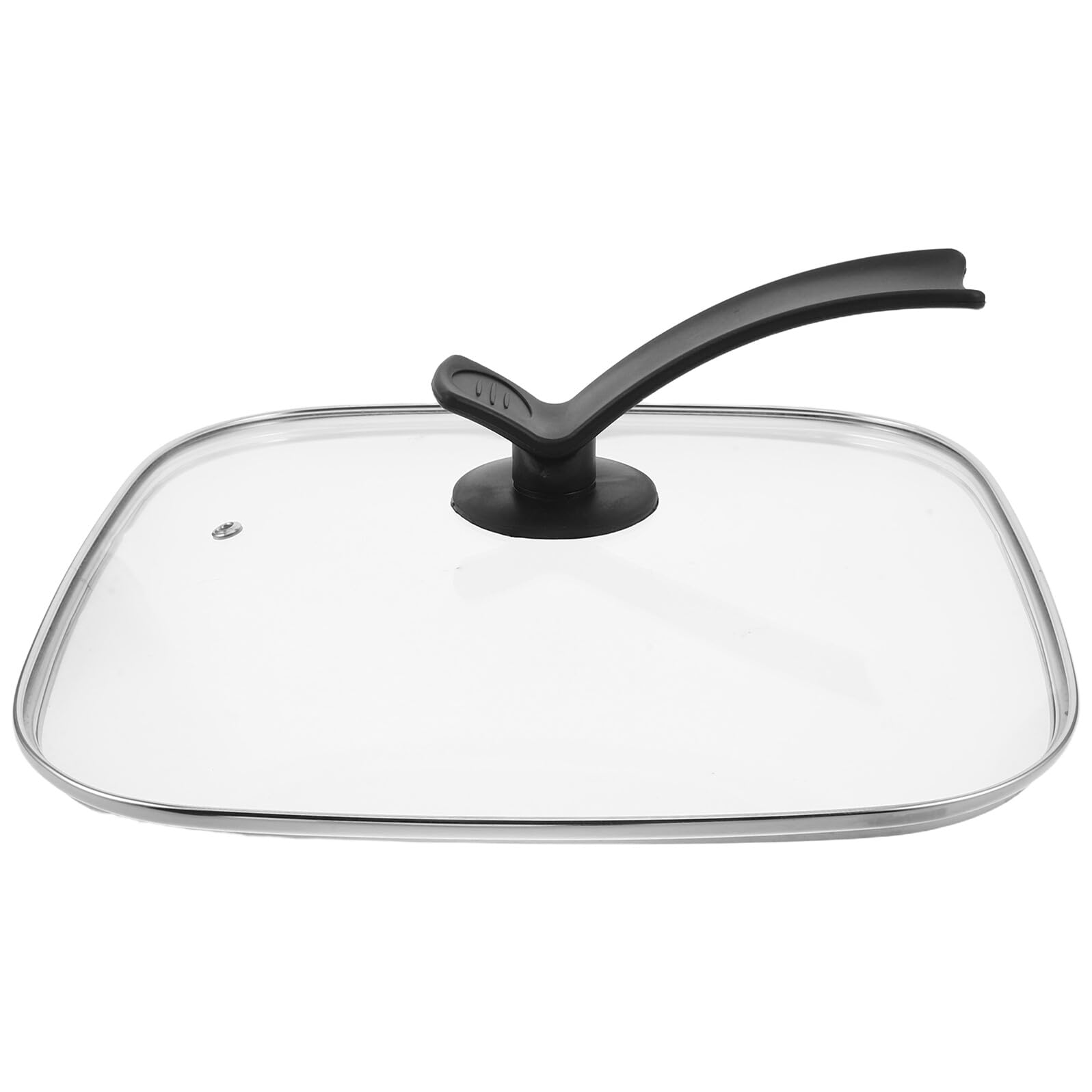 Baluue Coperchio per Pentola da Cucina Quadrato in Vetro 30X30 CM Coperchio per Padella da Grill Resistente al Calore e Pentola da Brodo per Controllo Cottura e Ritenzione Vapore
