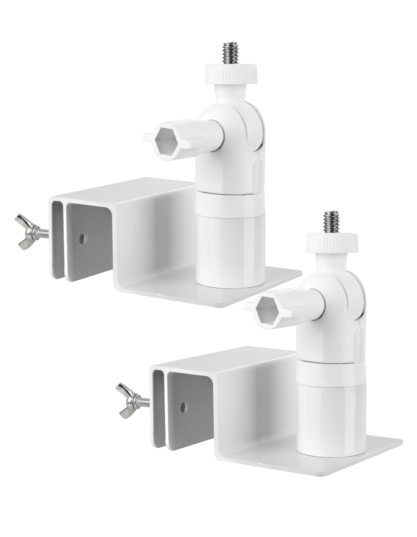 Gutter Mount Compatible with eufy Security SoloCam S220/C210, EufyCam 2C/2C Pro, 3/S330, 2/2 Pro, 3C/S300, Eufy Gutter Mount 360°Adjustable Weatherproof Mounting Bracket for Eufy Security Camera,White
