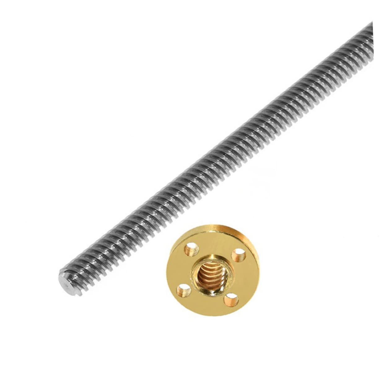 CIYODO 3D Printer Parts t Shape Lead Screw Nut Lead Screw Rod for Motor Metric Threaded