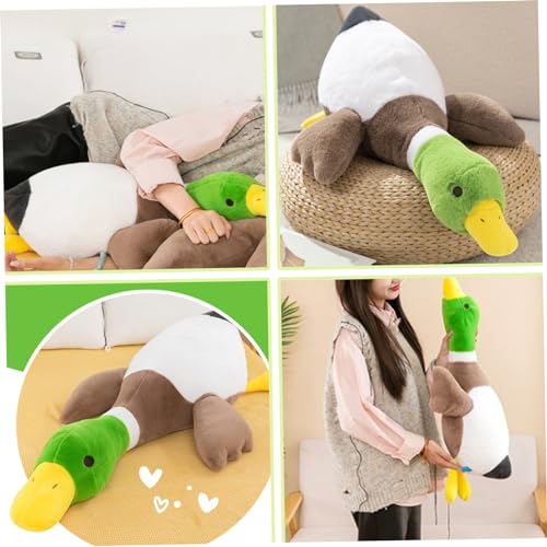 Canard colvert en peluche doudou doux oiseau réaliste 29.5 cm collection faune