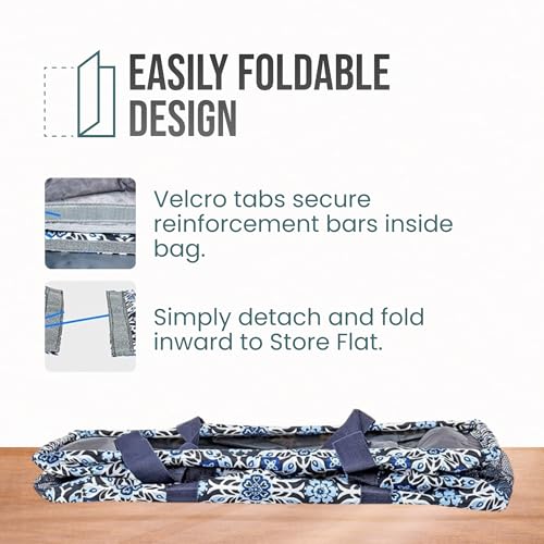 Image of Extra Large Utility Tote Bag - Oversized Collapsible Pool Beach Canvas Basket