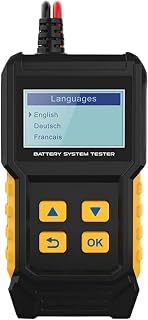 Battery Tester. Car Battery Tester Car Battery Analyzer Compact Smart Analyzer for Circuit Electrical Alternator Boat RV Bench Throttle Trailer