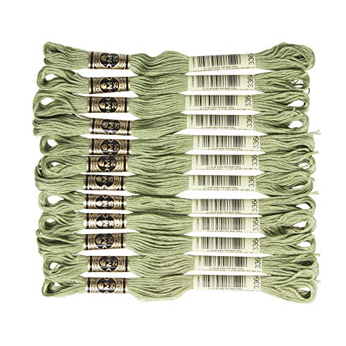 Image of DMC 6-Strand Embroidery Cotton Floss, Pine Green