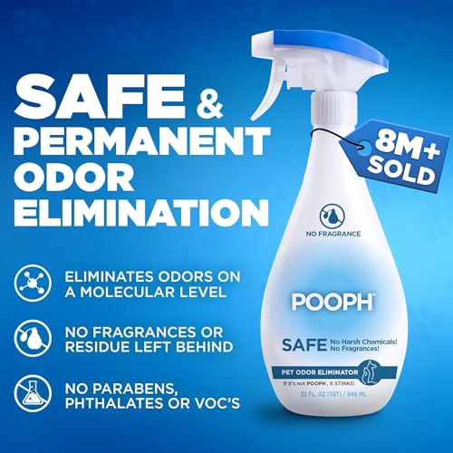 Pooph Pet Odor Eliminator, 32oz - Eliminates Odors at the Molecular Level, Dogs, Cats, Freshener, Eliminator, Urine, Poo - Additional View
