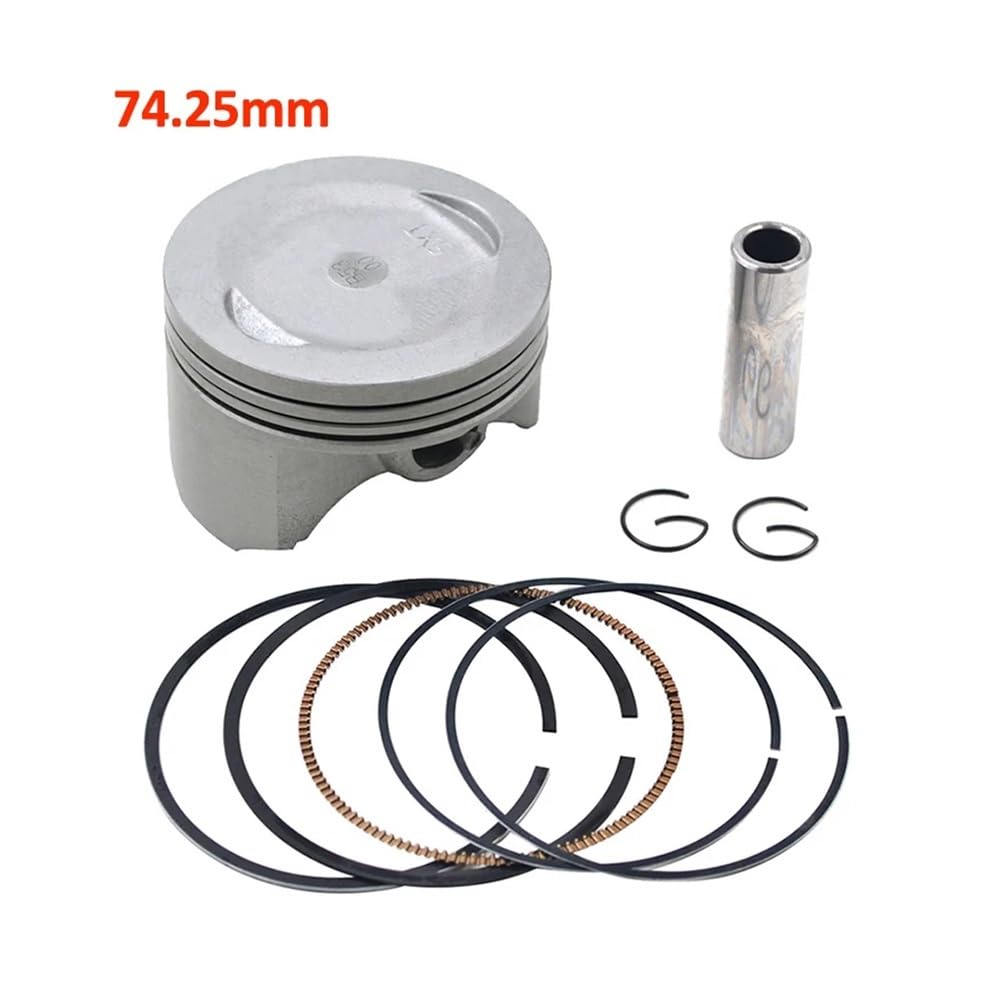 guarnizioni anello pistone Kit Fasce Elastiche Motore Moto Foro STD ~ +150 Dimensioni 74mm 75,50mm Per XG250 Per Tricker 250 2004-2007 5XT-11631-00