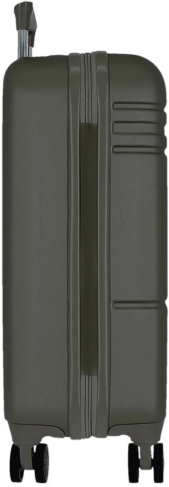 Movom Galaxy, Kabinenkoffer, Kofferset, Aus ABS, einem starken und leichten Material, Seitliches Zahlenschloss am Koffer fur sicheres Reisen, Black/White, 40 x 55 x 20 cm, Cabin Suitcase