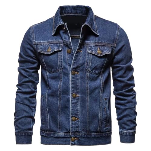 Veste denim de travail décontractée homme ample contre le froid d'automne