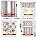 DriftAway Alexander Blackout Valances for Windows Thermal Insulated Kitchen Topper Geometric Moroccan Mid Century Pattern Match Thick Bathroom Curtain Valance Rod Pocket 52 Inch by 18 Inch Red/Gray