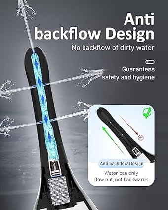 Enema Bulbo Anti-Reflujo de 245ml, Enemas Lavados Puede Conectarse al Tubo de la Ducha, Ducha Enema aliviar el estreñimiento para Limpieza de Colon en Hombres y Mujere (Negro)