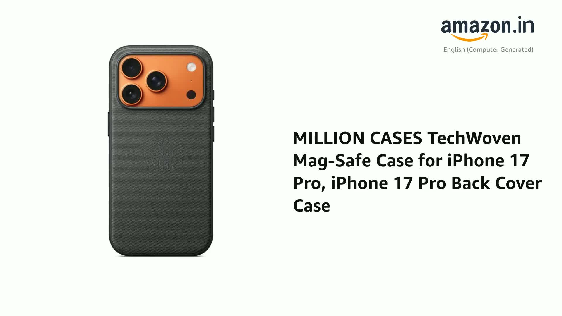 MILLION CASES TechWoven Mag-Safe Case for iPhone 17 Pro, iPhone 17