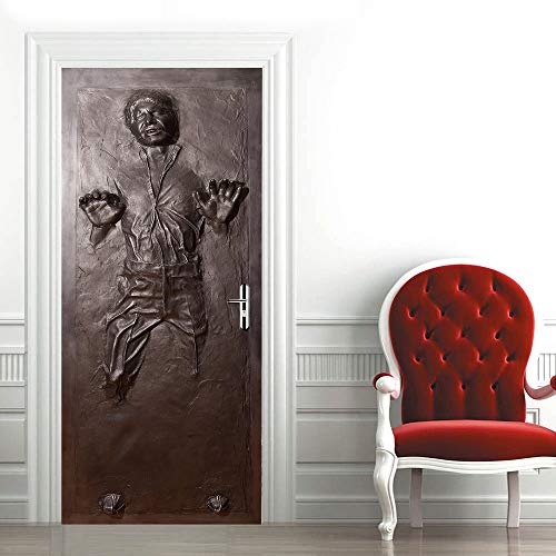 Autocollant de porte Han Solo en carbonite imperméable Cover