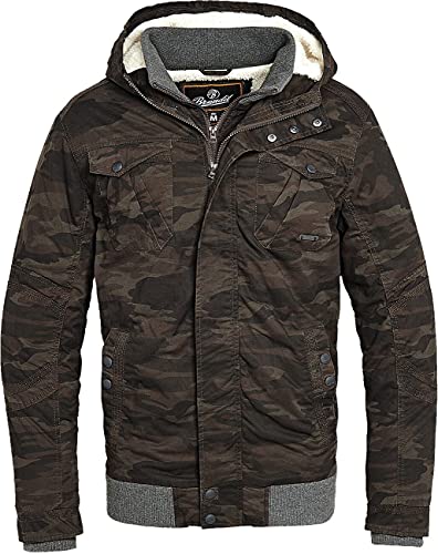 Brandit Parkmont Jacket Männer Winterjacke camouflage L 100% Baumwolle Basics