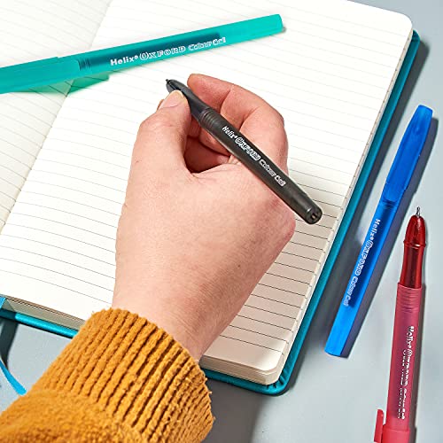 Helix Oxford Colour Gel Pens (x10 Pack Assorted Colours) with Plastic Free Packaging, 10 Count (Pack of 1) - Image 5