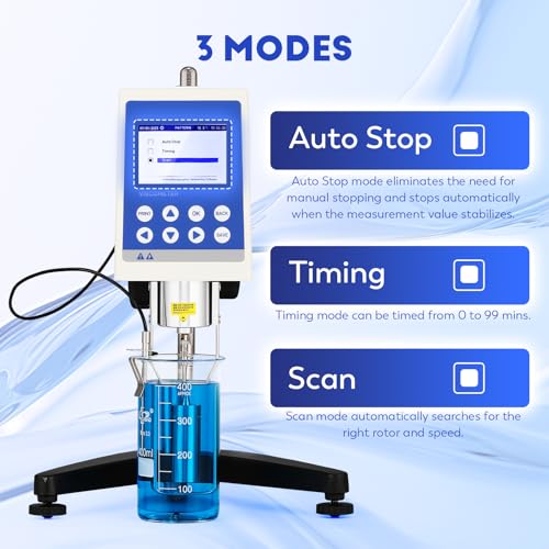 Image of CGOLDENWALL Viscometer Digital Rotational Viscosity Meter Lab Viscometers 10-2,000,000mPa.s Accuracy:±2.0% 100-240V (NDJ-8ST)
