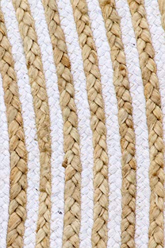 Handgewebter runder Jute Teppich 150 cm groß Rocio | Outdoor Teppiche Rund geflochten für Garten oder Balkon | Indoor im… – Bild 7