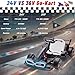 Wanan 36V Electric Go Kart with Adjustable Seat, Licensed BMW Drift Kart with Dual 2 x 300W Motors, Crazy Go Cart for Kids Ages 6-12, Cool LED Lights, Drift Mode and 2 Speeds (Grey)