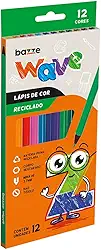 Lapis Cor Bazze Wave Sextavado Reciclado 12 Cores