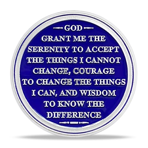 Image of Imasoner 12 Year Sobriety Coin Alcoholics Anonymous Medallion Sobriety Chip Anniversary Token Recovery Gift