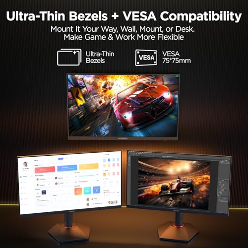 Image of KOORUI G2511E 24.5 Inch Gaming Monitor, 320Hz 1ms Fast IPS PC Monitor, FHD 1080P, HDR 400, 95% DCI-P3 Color Gamut, Adaptive Sync Compatible, Ergonomic Stand, HDMI 2.0 & DP 1.4, Black