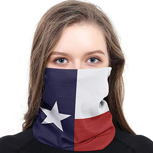 Unisex Magic Balaclava Headwear Cycling Motorcycle, Windproof Uv Protection Scarf Western Decor Neck Gaiter Headwear Headband Bandana Texas State Lone Star State Flag #TOP2