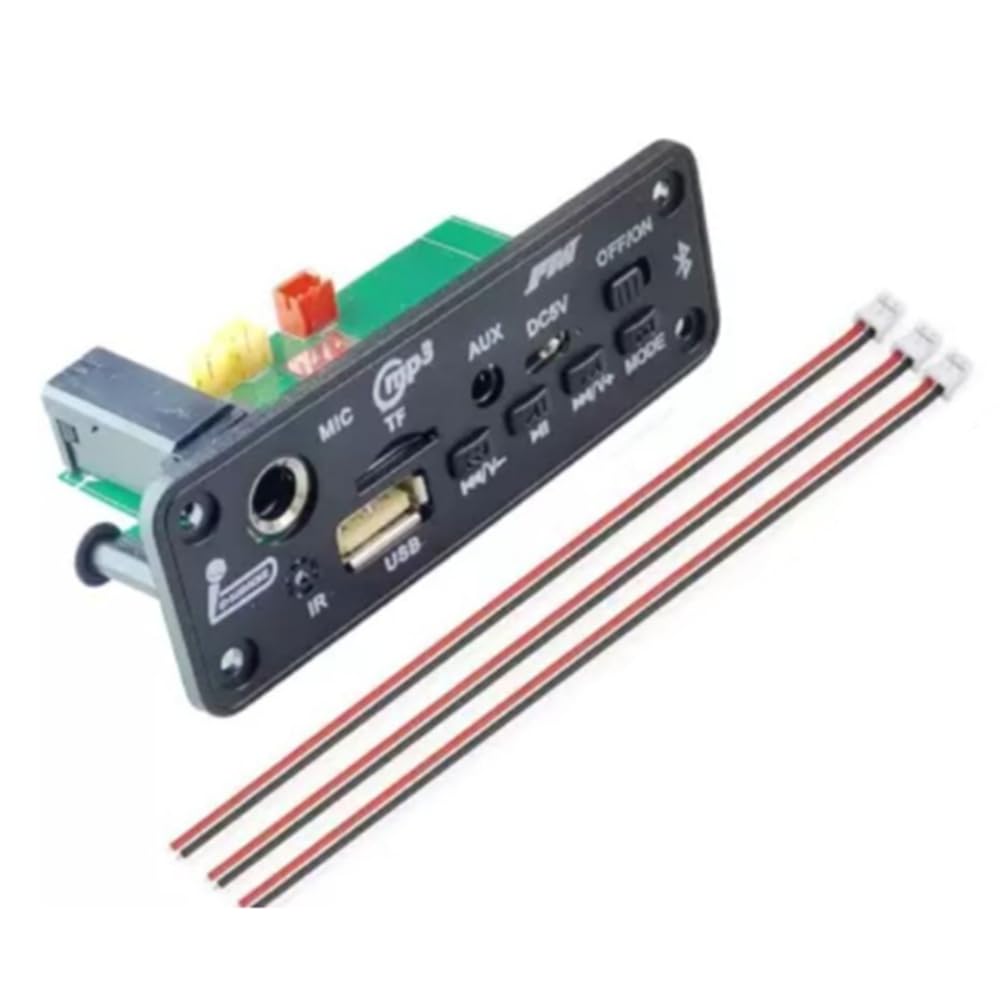 5V Bluetooth MP3 Decoder Module Audio Player Board with FM Radio, USB, AUX, TF Card Slot & Mic Support | Wireless Stereo Music Receiver Kit for DIY Speakers, Amplifier & Home Audio Projects-image-16
