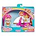 Kindi Kids Minis - Lippy Lulu's Scooter - Collectible Vehicle and Posable Bobble Head Figurine 2pc