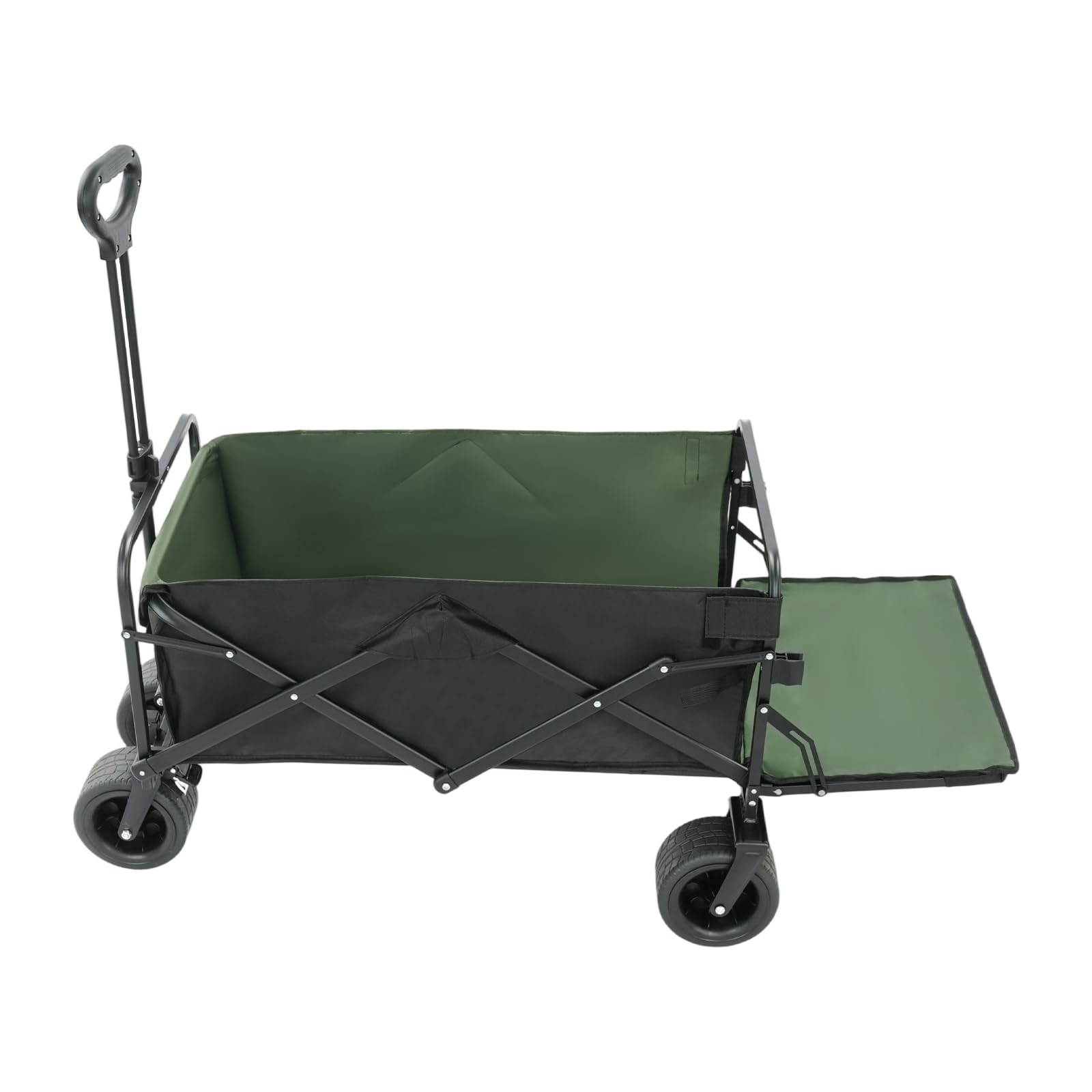 Carrello pieghevole da spiaggia, per la spesa e per attività | Carrello da spiaggia in tessuto Oxford 600D e telaio in acciaio, portata 150 kg, per la spesa, il campeggio, il giardino
