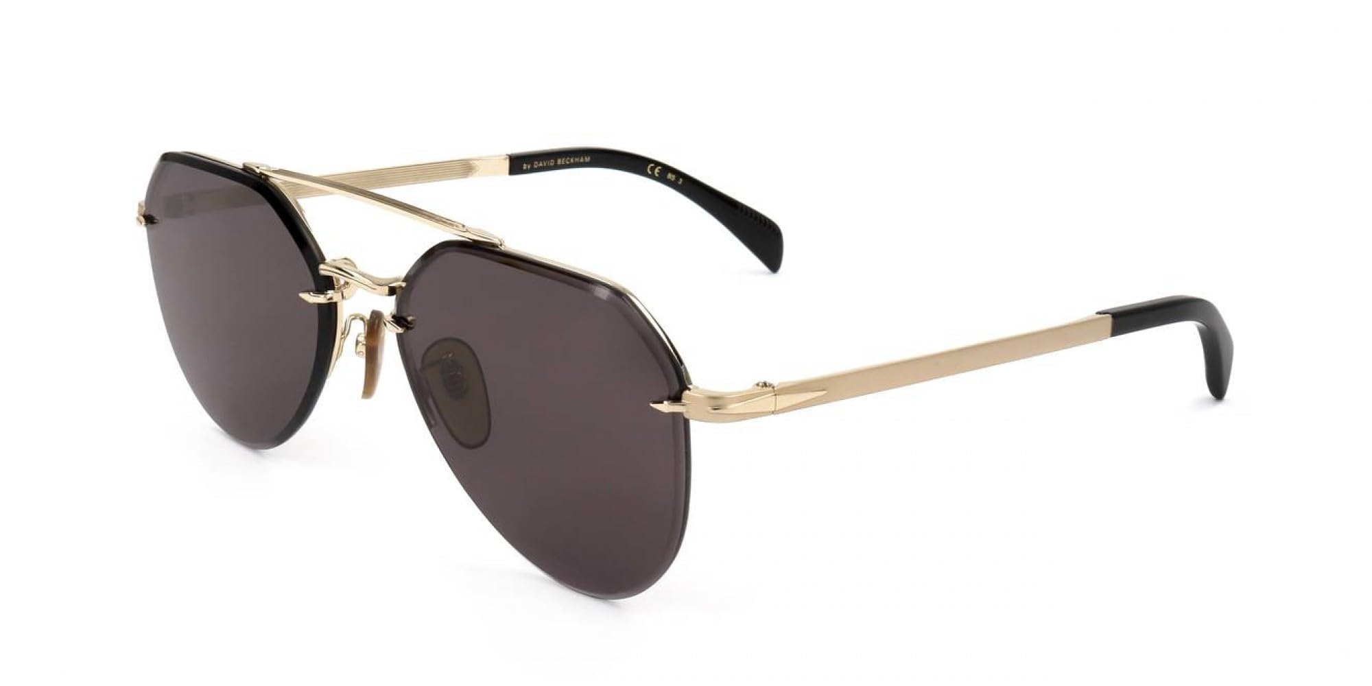 Beckham Db 1090/G/S Gafas, Hombre, Negro Y Oro, 59