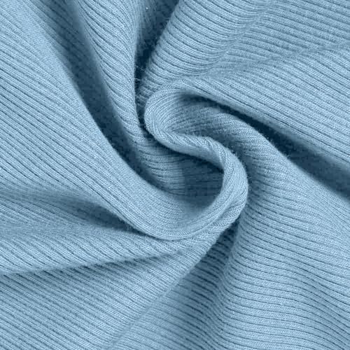 Women's Mock Turtle Neck Tank Tops Slim Fit Ribbed Knit Sleeveless Tops Casual Cami Vest Shirts Blue