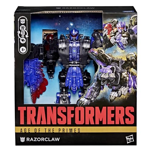 Transformers Age of the Primes Razorclaw, Leader Class 7.5-Inch Converting Action Figure, Robot Toys for Ages 8+ - image 4