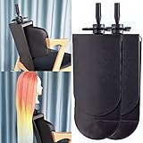 DIRUISI 2Pcs Mannequin Head Clamp Stand with Clip Sturdy and Durable Wig Head Clamp Stand Adjustable Angle for Wigs Making Styling and Cosmetology Hairdressing Training Seat Back Clamp (Black)