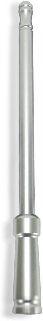 RECON 264ANTBR Extended Range Aluminum 8.5" Short Antenna - Brushed Aluminum