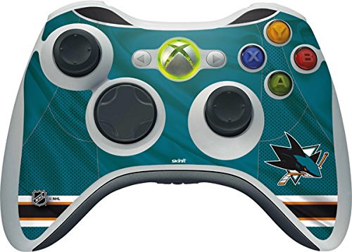 San Jose Sharks Xbox 360 Wireless Controller Skin - San Jose Sharks Home Jersey | NHL X Skinit Skin