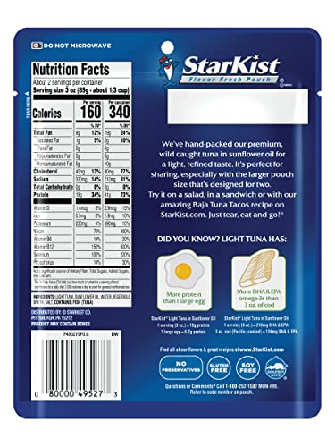 Image of StarKist Chunk Light Tuna in Sunflower Oil, 6.4 Ounce (Pack of 6)