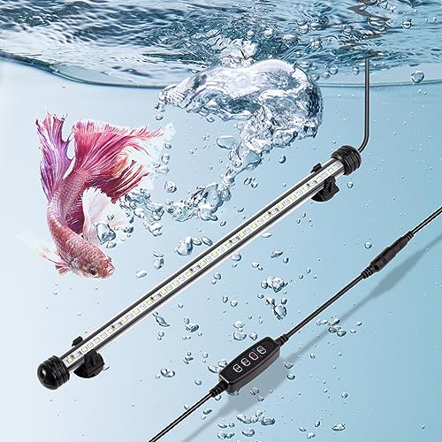 DaToo 15" 8W Submersible Aquarium Light with Timer & Dimmer