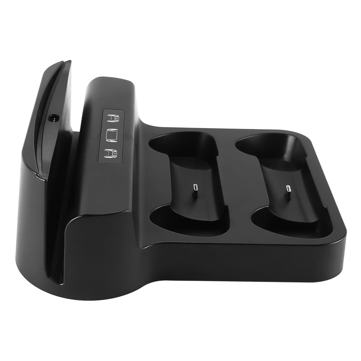 Stazione di ricarica per controller, base di ricarica per console di gioco 3 in 1 con USB Type-C per controller e ricarica della console