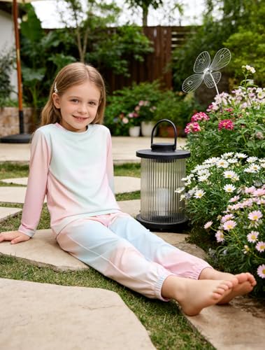 Image of Girls Active Sun Protection Jacket Zipper Hooded Cooling Shirt 3-12Years