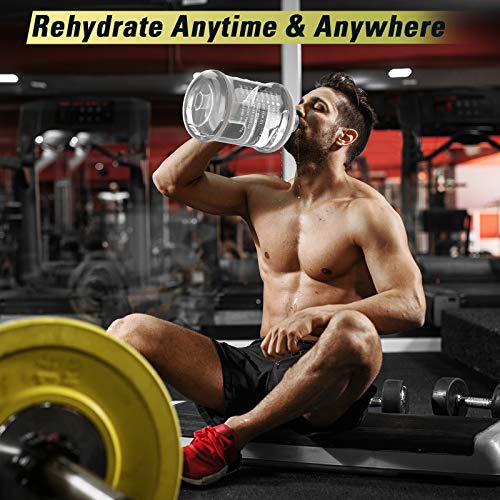 Gallon Water Bottle with Straw Lid - BPA Free Water Bottle with Time Marker, Handle and Carry Strap, Reusable Leaf-Proof Water Jug for Outdoor Sports, Gym Workout, and Camping