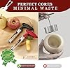 2 Pack Apple Corer Tool Stainless Steel, Ultra Sharp Serrated Blade Kitchen Gadget for Apples Pears, Ergonomic Non-Slip Handle, Effortless Core Removal, Dishwasher Safe Fruit Corer(Red+Black) ﻿ #3
