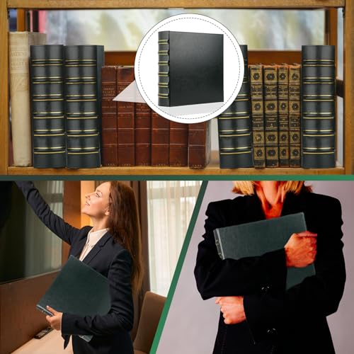 Letvpvow CLASSICAL BINDER Vintage 3 Ring Binder, 2 Inch Capacity D Ring Leather Binder, Classical Collection Executive Presentation View Binder With Pocket, Professional Binder Organizer Planner thumb #5