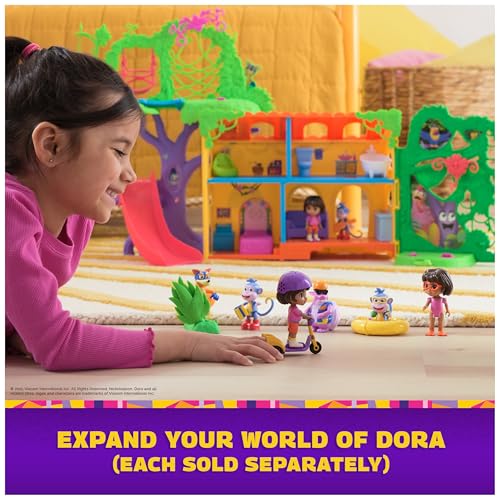 Dora, Explore & Play Rainforest Casita Playset, Dora & Boots Figures, Dollhouse Furniture, Bilingual Phrases, Kids Toys for Girls & Boys Ages 3 and Up - image 5