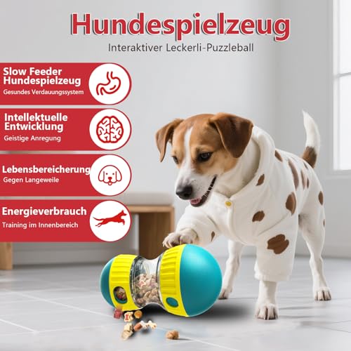 Dufuso Hundespielzeug Intelligenz, Slow Feeder für Hunde zur Verbesserung der Verdauung, Unterhaltsames Interaktives Hundespielzeug zur Futterausgabe, Entfesseln Sie Spaß und Snacks -Grün