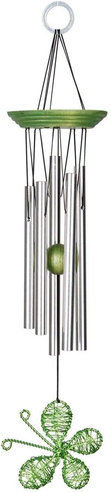 Woodstock Isabelle's Dancing Butterfly Wind Chime, Lime Green