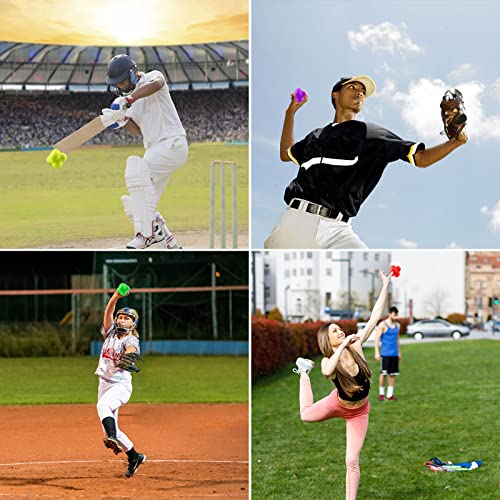 Flasan 6 Pcs Rubber Reaction Bounce Balls For Hand-Eye Coordination,Improve Reflex, Agility And Focus For Sports, Exercise For All Ages #TOP6